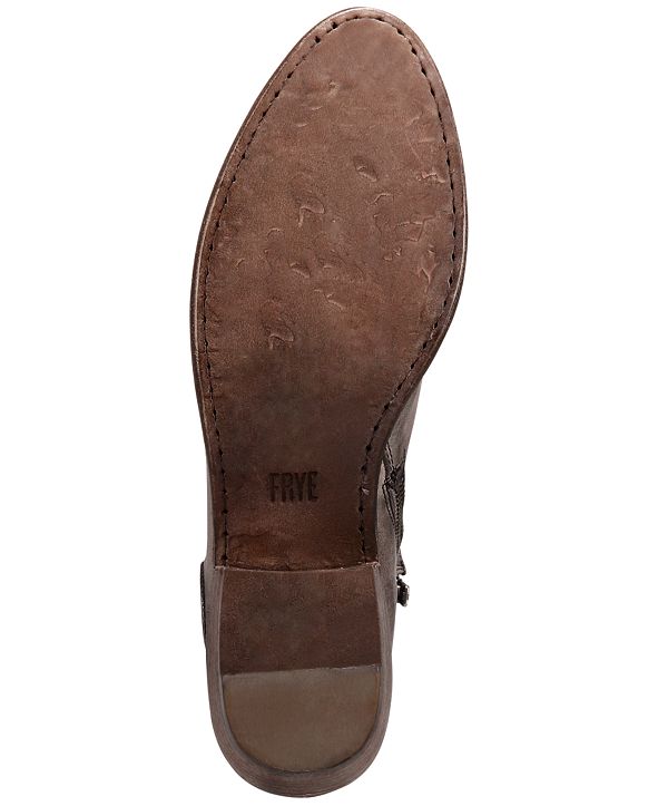 frye carson piping leather booties