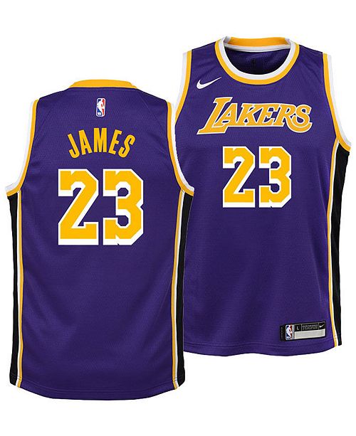 Nike Lebron James Los Angeles Lakers Statement Swingman Jersey Big Boys 8 Reviews All Kids Sports Fan Shop Macy S
