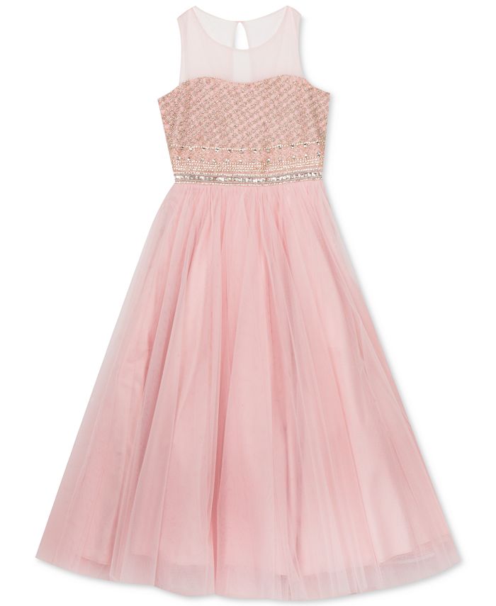 Rare Editions Big Girls Beaded LaceUp Dress & Reviews All Girls' Dresses Kids Macy's