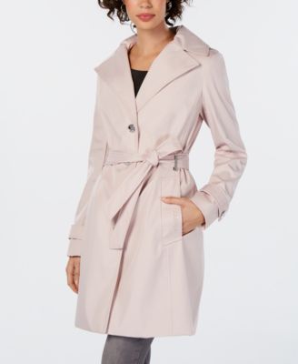 lauren ralph lauren belted hooded trench coat