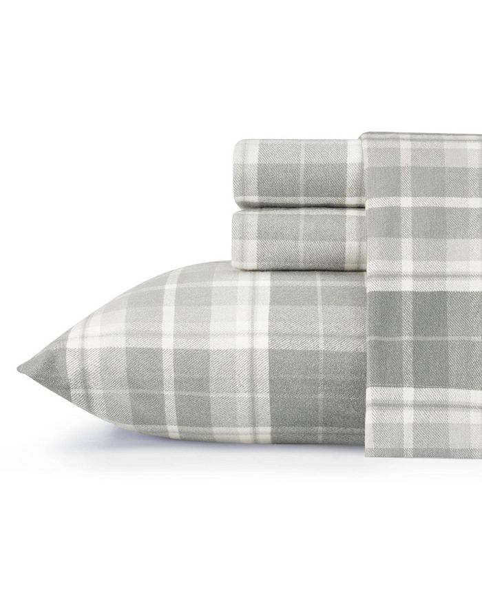 Laura Ashley Mulholland Plaid Medium Grey King Flannel Sheet Set Reviews Sheets Pillowcases Bed Bath Macy S Bring a beautiful new look to your bed with the laura ashley audrey flannel sheet set. mulholland plaid medium grey king flannel sheet set