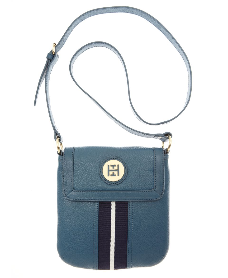 Tommy Hilfiger Handbag, Pebble Leather Logo Crossbody