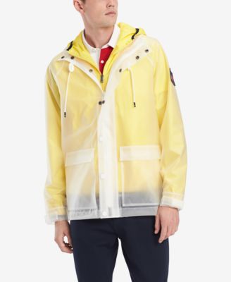 tommy hilfiger clear rain jacket