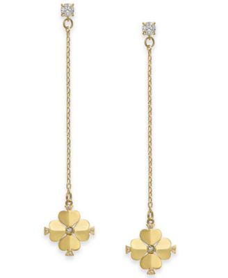 kate spade crystal flower earrings