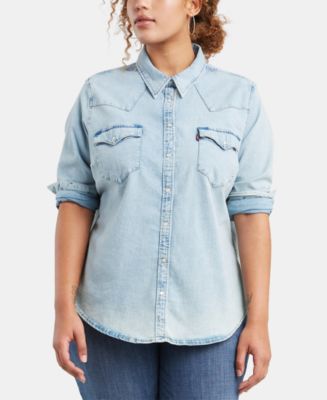 plus size western shirt