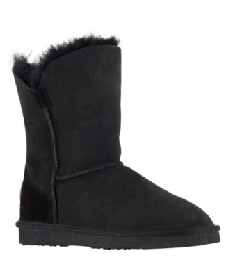 black sheepskin boots