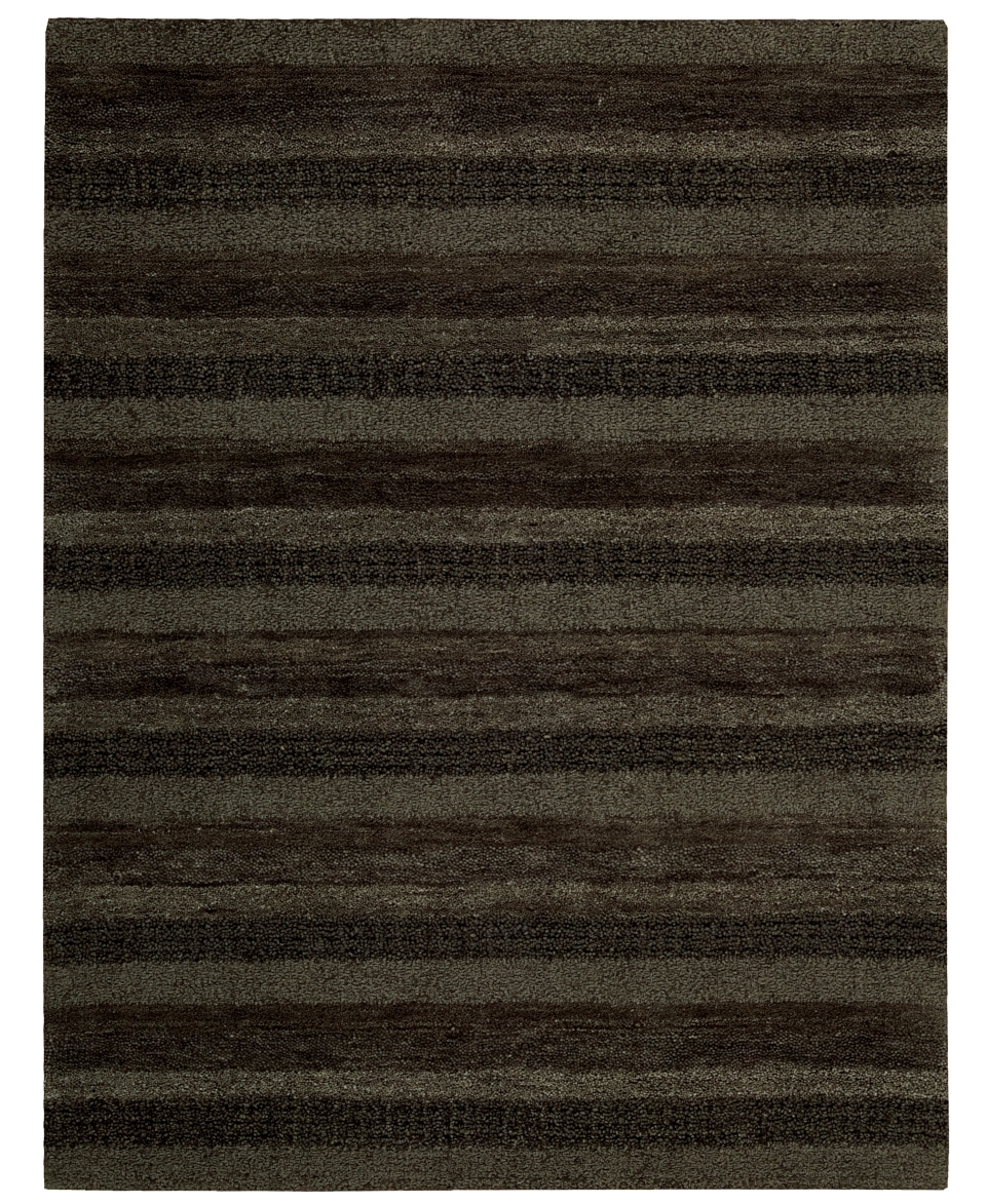 Calvin Klein Area Rug, CK24 Sequoia SEQ01 Boucle Stripe Carbon 36 x