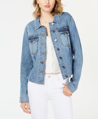 fray hem denim jacket
