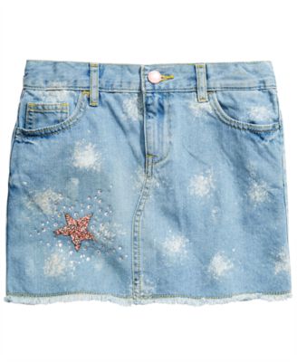 sparkly denim skirt