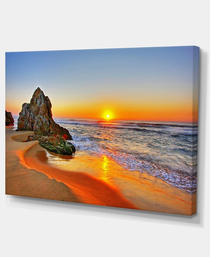 Design Art Designart Beautiful Sunrise By Beach In Tathra Canvas Art