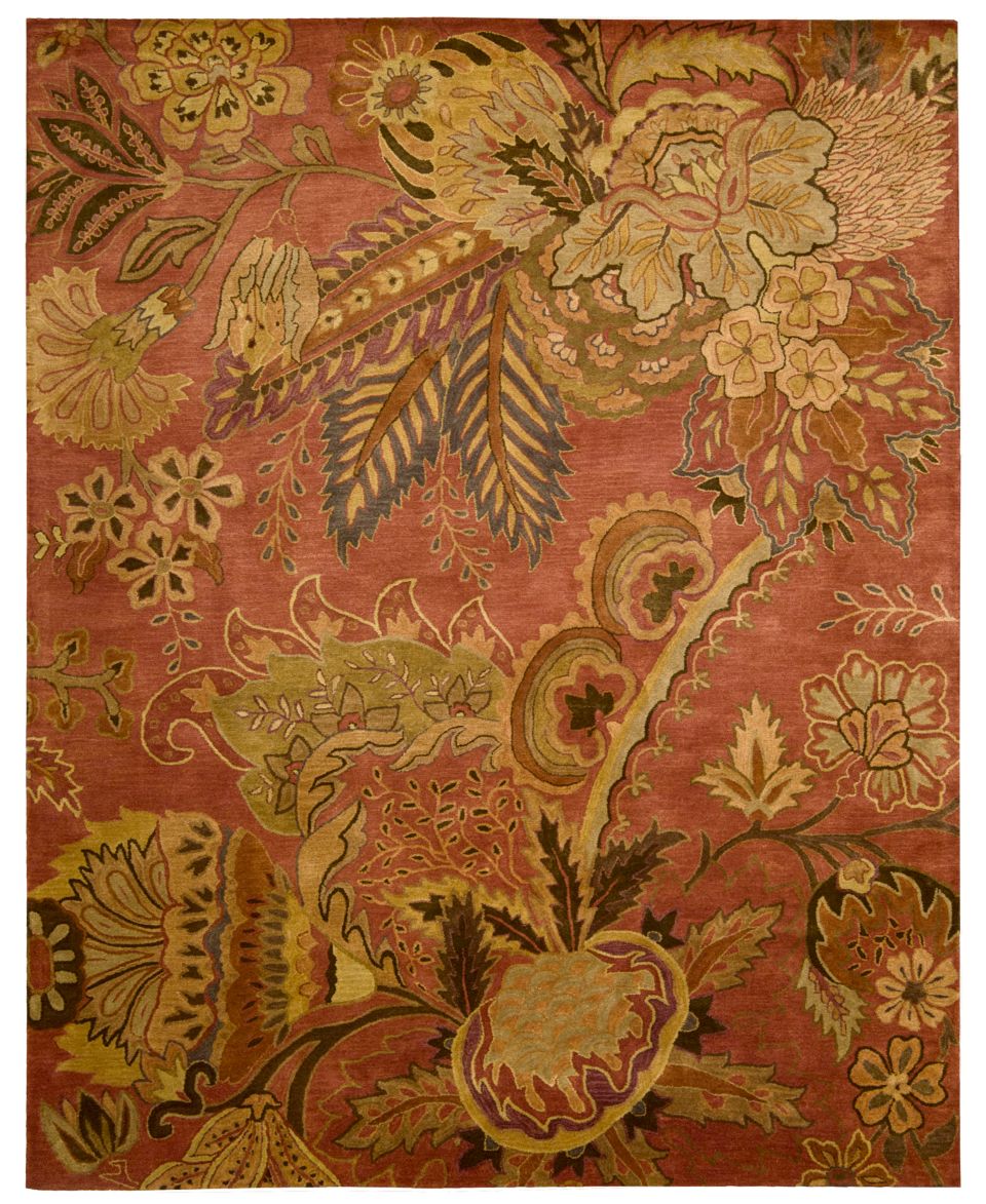 Nourison Area Rug, Rajah Collection JA43 Nasi Flame 83 x 116