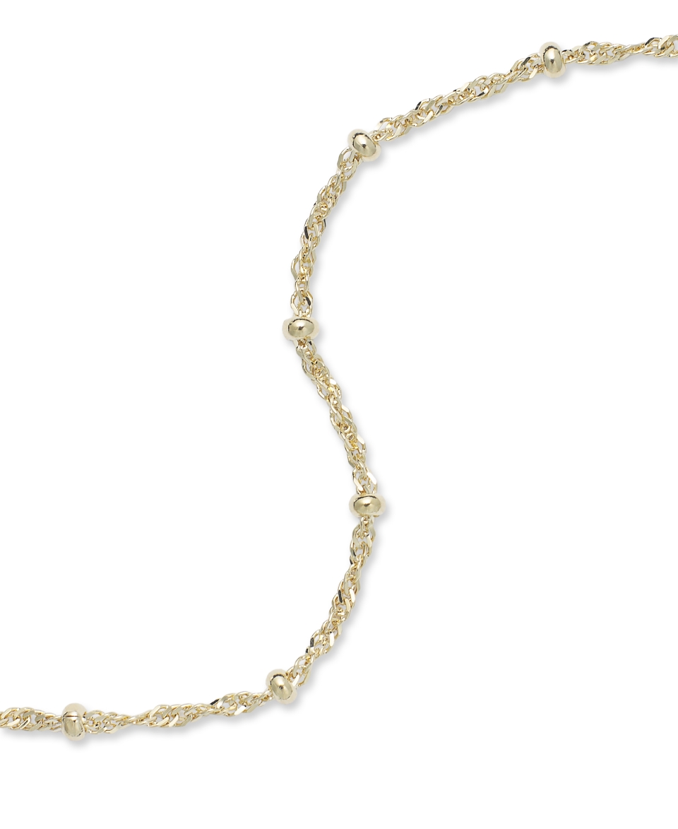 Giani Bernini 24k Gold Over Sterling Silver Anklet, Chain Anklet