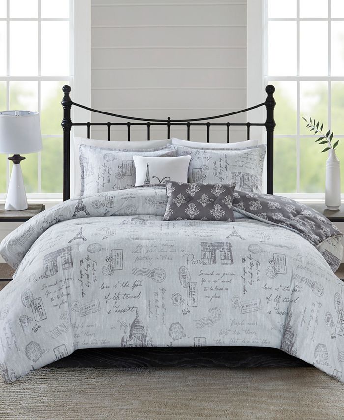 Jla Home 510 Design Marseille King Cal King 5 Piece Reversible Paris Printed Comforter Set Reviews Home Macy S Macy's quilt set bedspreads & coverlets. macy s
