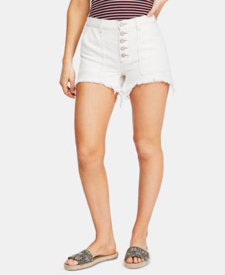free people button fly shorts