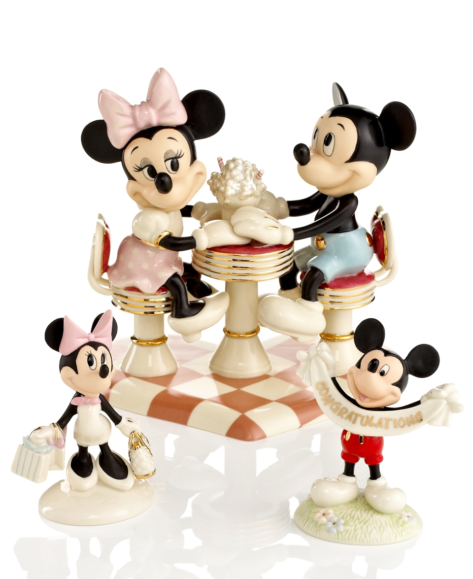 Lenox Collectible Disney Figurines, Mickey Mouse and Minnie Collection