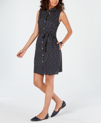 tommy hilfiger polka dot dress
