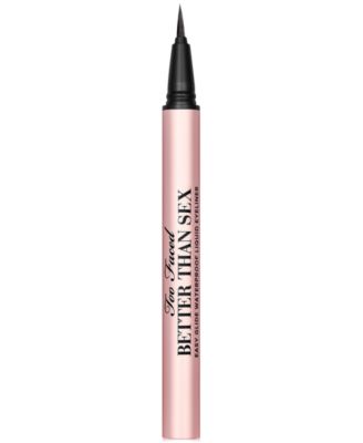 Too Faced Better Than Sex Легко скользящая водостойкая жидкая подводка для глаз черного цвета