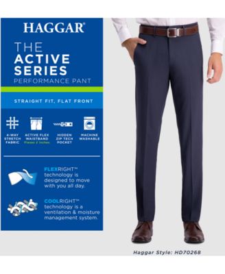 haggar straight fit performance slacks