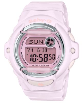 digital pink watch