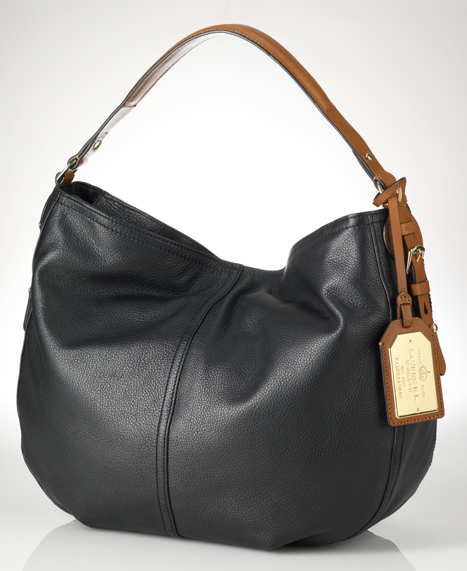 NEW Lauren by Ralph Lauren Handbag, Asher Tumbled Large Hobo