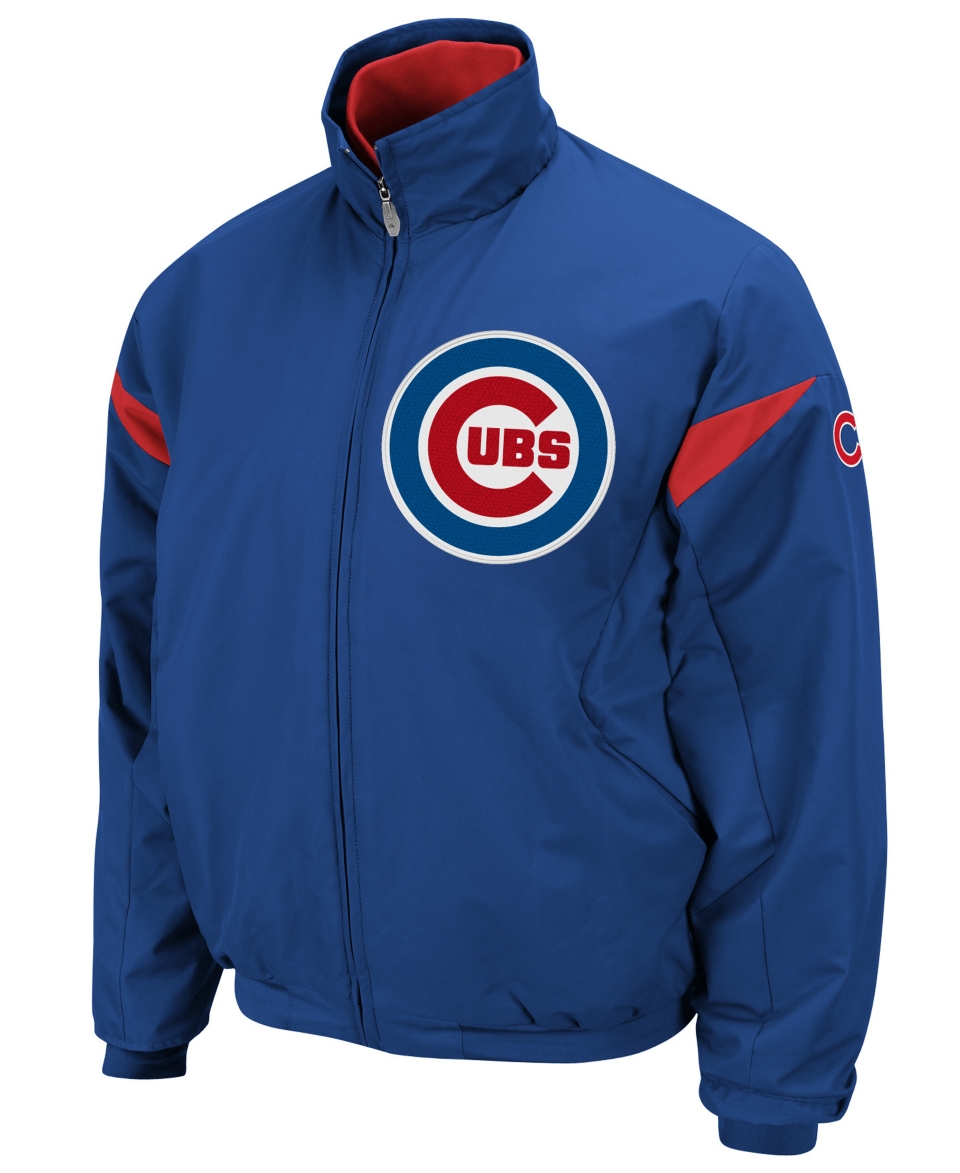 Majestic MLB Big and Tall Jacket, Chicago Cubs Triple Peak Premier