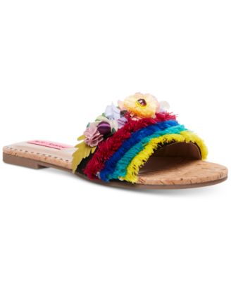 betsey johnson bloomer flat sandals