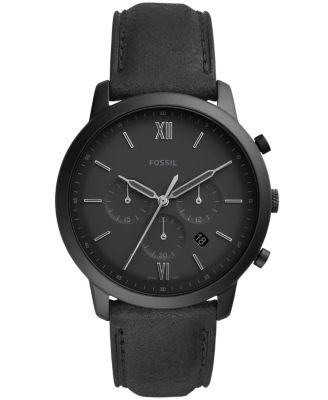 matte black chronograph watch