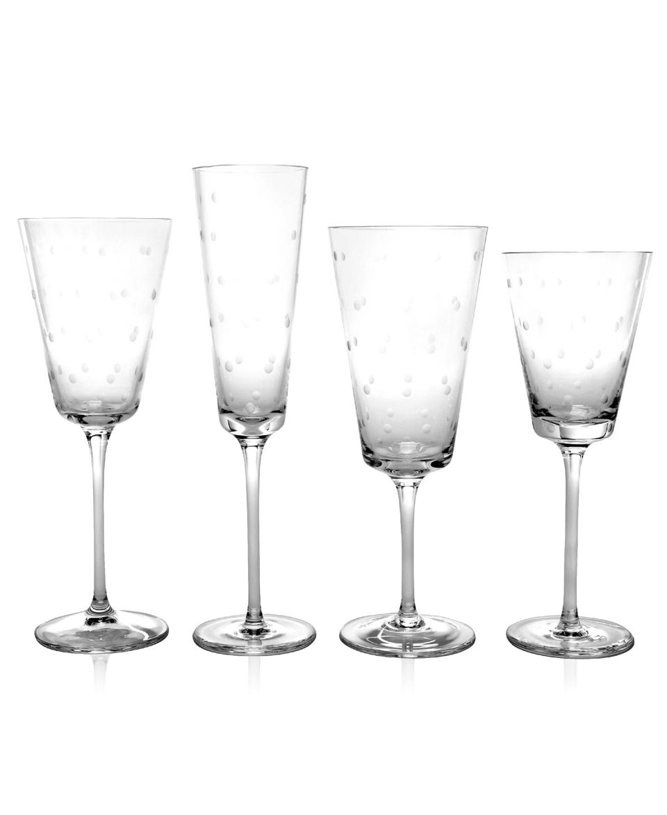 kate spade new york Larabee Dot Flute   Stemware & Cocktail   Dining