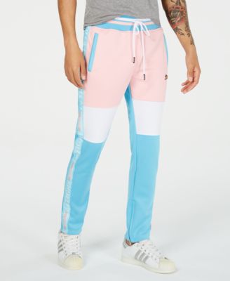 tri color track pants