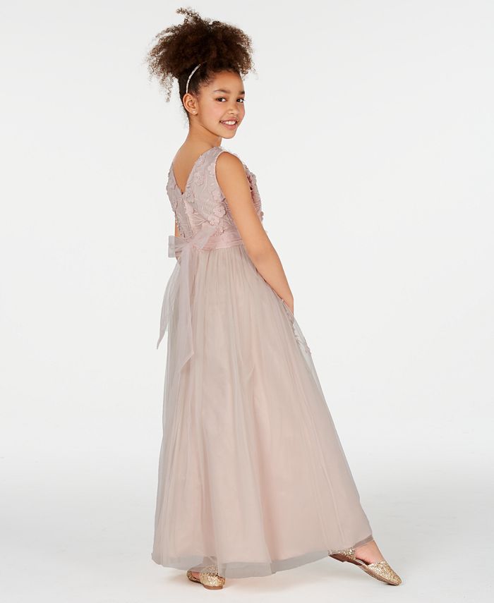 Rare Editions Big Girls Embroidered Mesh Maxi Dress & Reviews All Girls' Dresses Kids Macy's