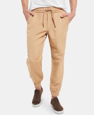 mens linen joggers