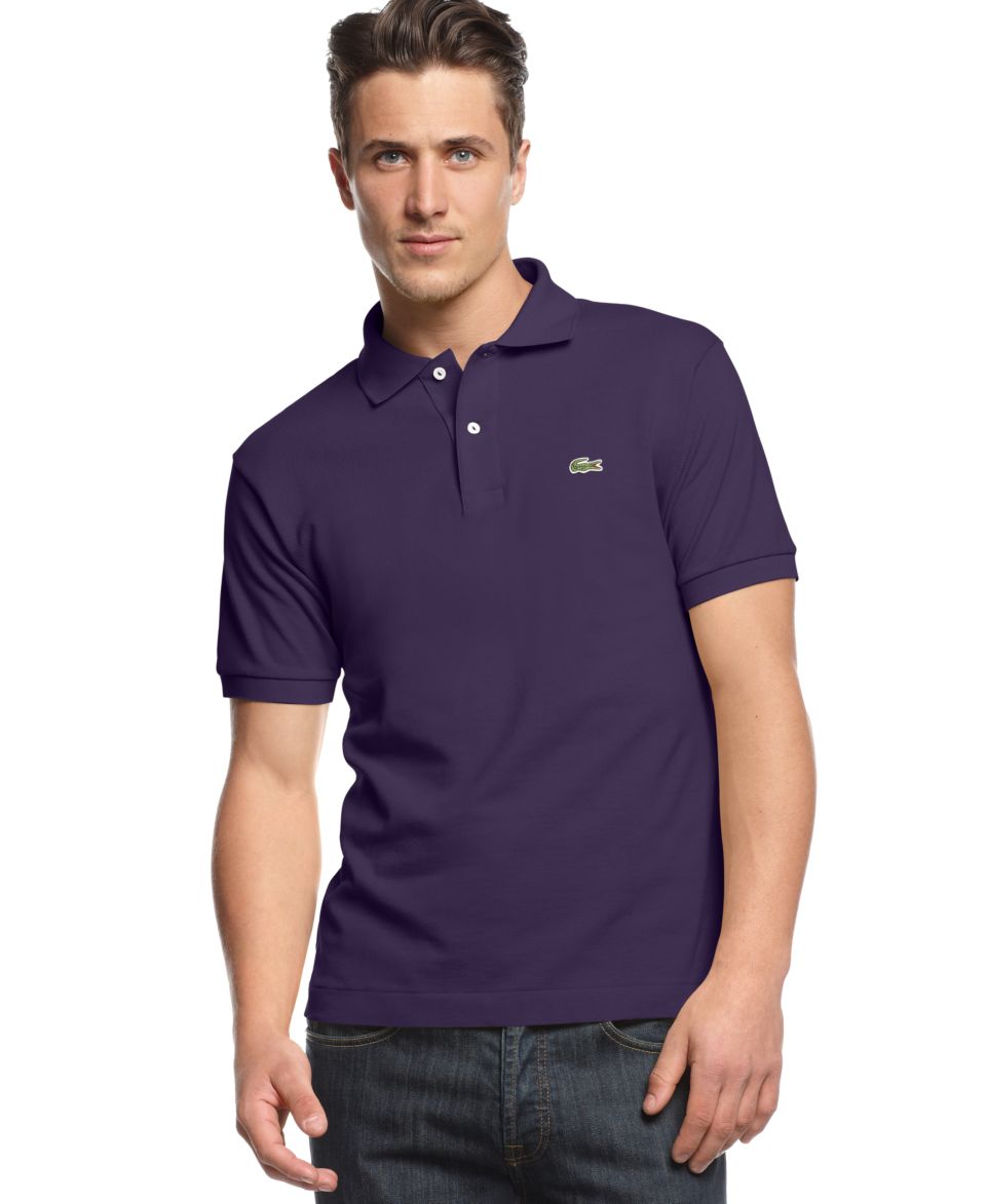 Lacoste Shirt, Holiday Exclusive Tipped Pique Polo Shirt   Mens