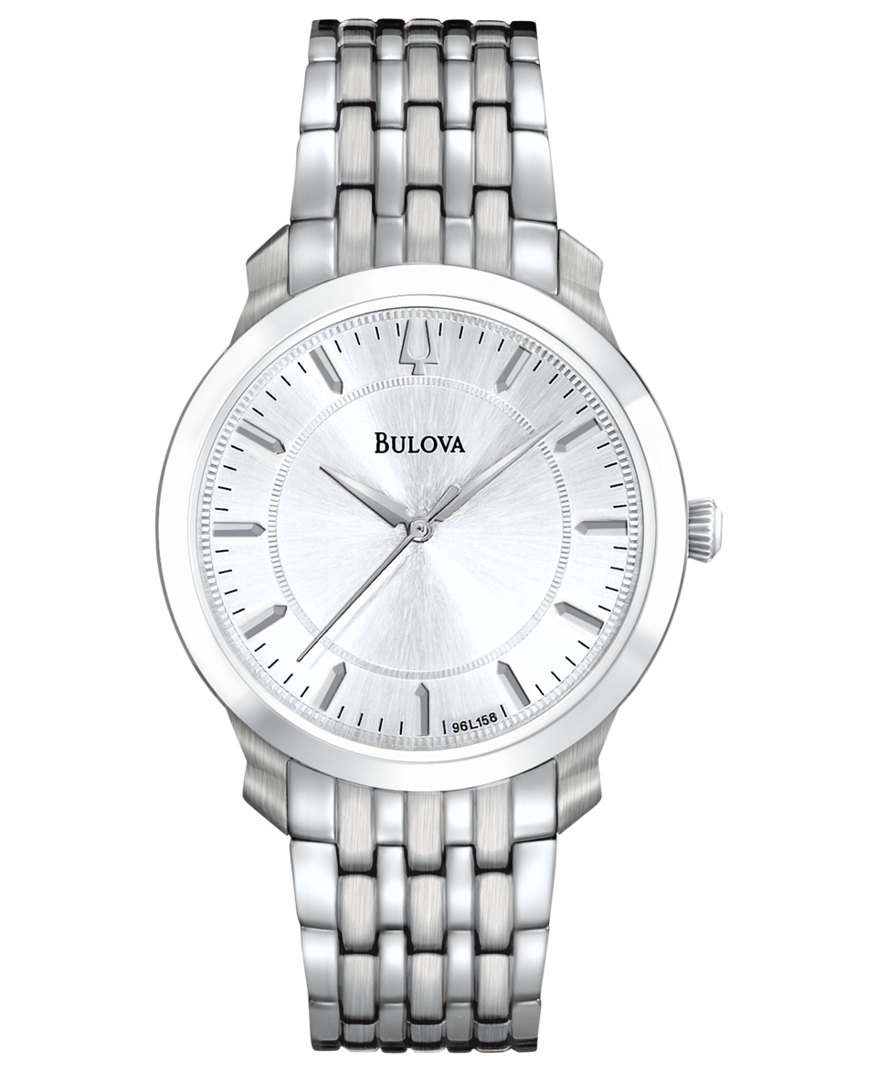 Bulova Watch, Womens Stainless Steel Bracelet 27mm 96L158   All