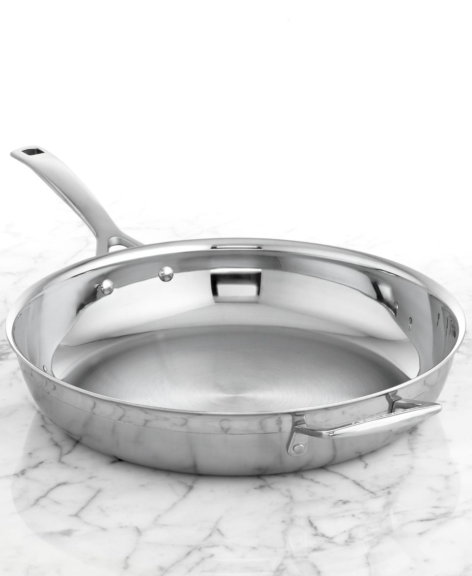 Le Creuset Tri Ply Stainless Steel Fry Pan, 12.5