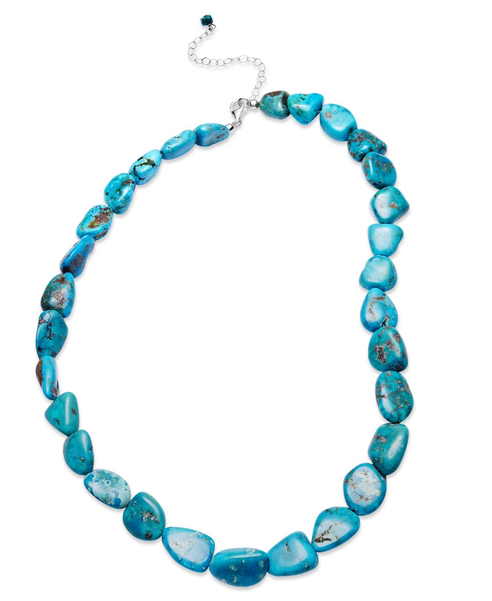 Road Sterling Silver Necklace, Turquoise Necklace (86 ct. t.w