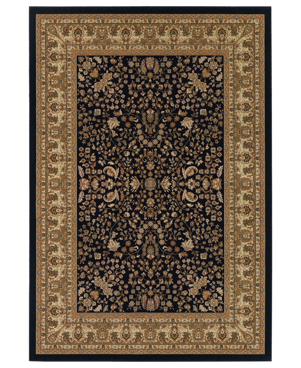 Area Rug, Tamena TAM181 Mashad Black 311 x 53   Rugs