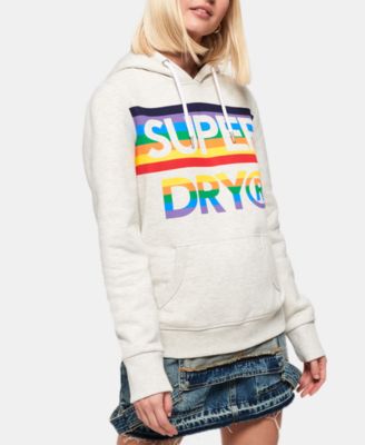 superdry rainbow hoodie