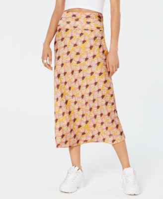 Free People Normani Bias-Printed Skirt 