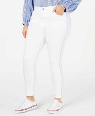 macys plus size white jeans