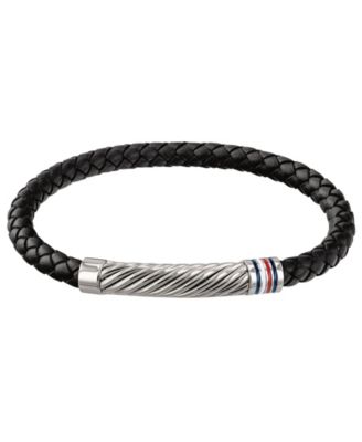 mens leather bracelet tommy hilfiger