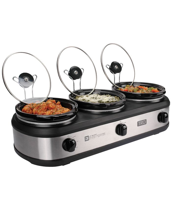 TRU 3 x 1.5Quart Triple Slow Cooker & Reviews Small Appliances Kitchen Macy's