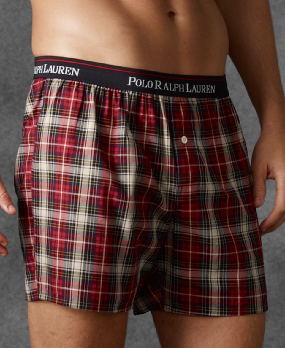 Polo Ralph Lauren Underwear, Plaid Boxer   Mens Underwear