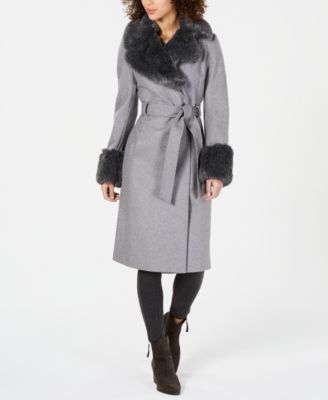 Via Spiga Faux Fur Trim Coat, Via Spiga Reversible Faux Fur Hooded Coat