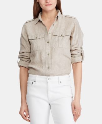 macys ralph lauren womens tops