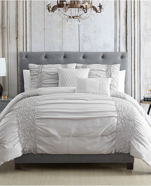 Hallmart Collectibles Amalina 5 Pc Comforter Sets Created For Macy S Reviews Bed In A Bag Bed Bath Macy S