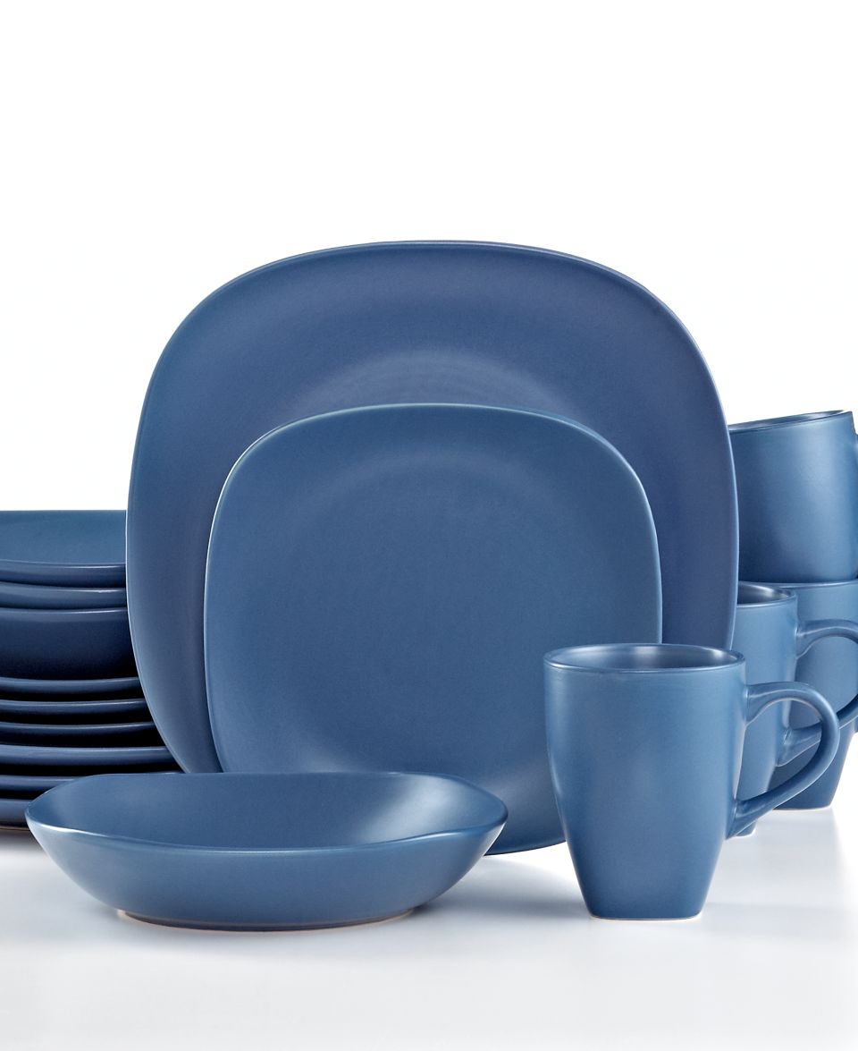 Gibson Dinnerware, Soho Lounge Blue 16 Piece Set   Casual Dinnerware