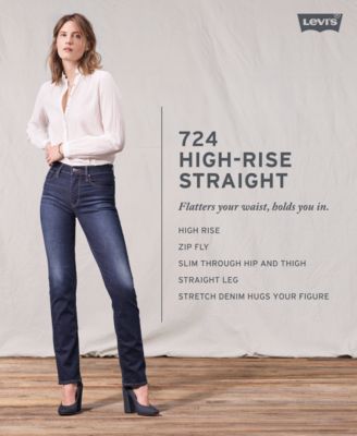 levi's high rise straight leg jeans