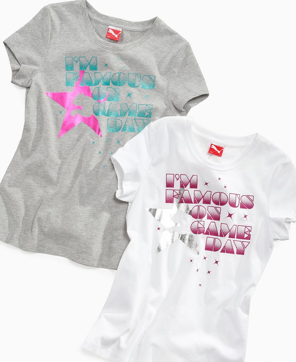 Beautees Kids T Shirt, Girls Glitter Graphic Tee