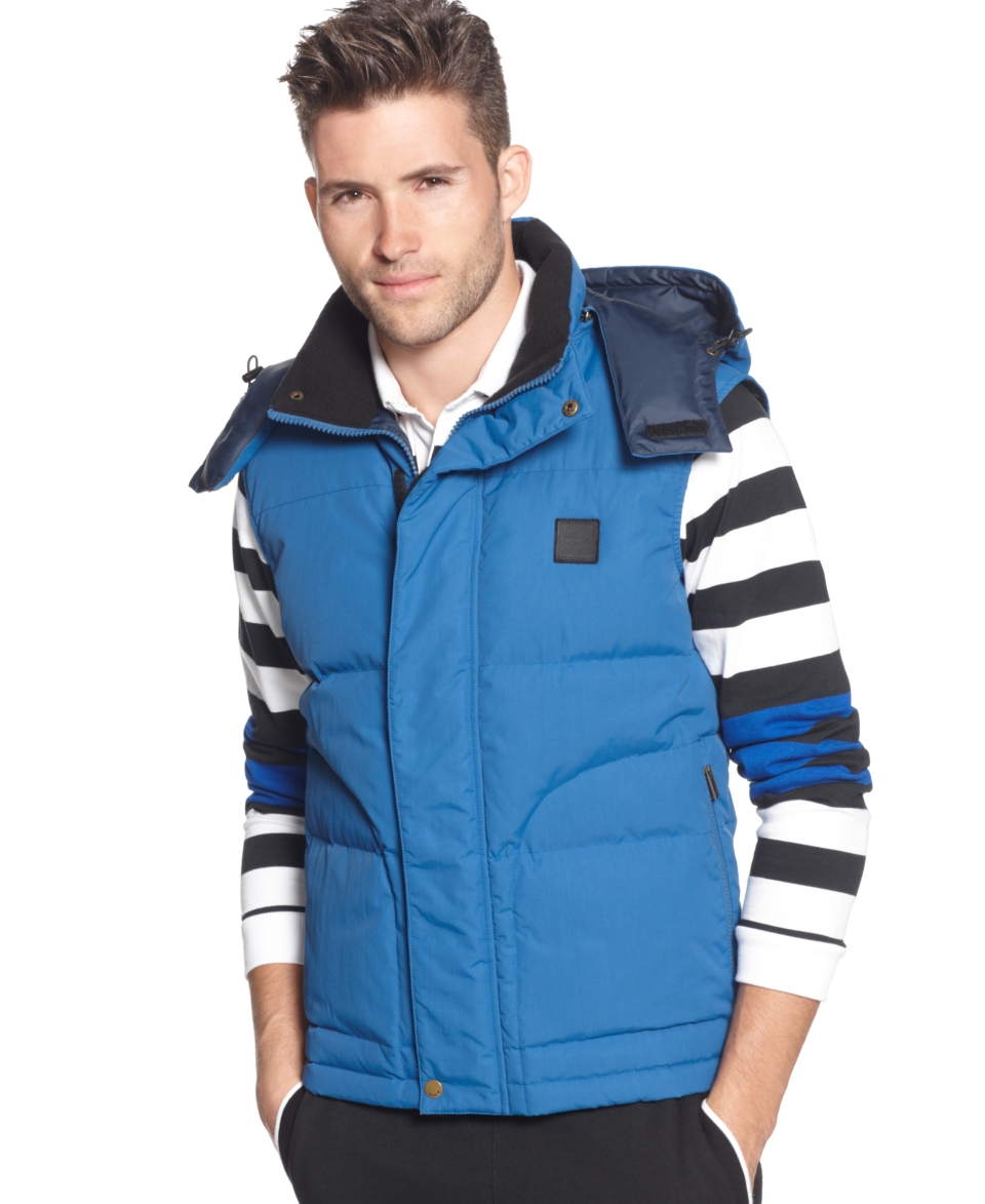 Lacoste Outerwear, Baffle Box Down Vest   Mens Coats & Jackets   