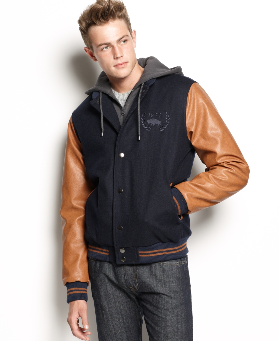 Buffalo David Bitton Jacket, Varsity Bomber Jacket